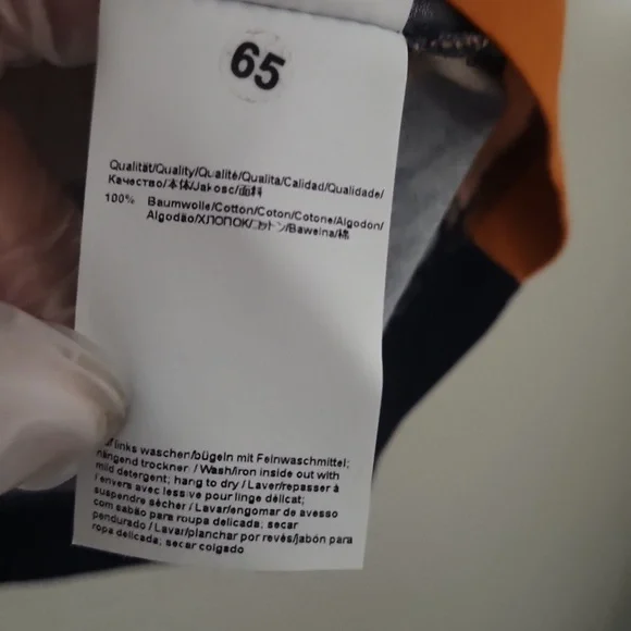 HUGO BOSS XL.Color Block Men's Shirt - Navy, Orange, and Brown - Picture 8 of 13